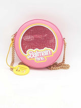 Balmain Barbie Translucent Pink Disco Round Crossbody Eb0425lxxzsa