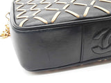 Chanel Contrast Stitch Black Tan Leather Camera Crossbody Bag Do0925lrxzde