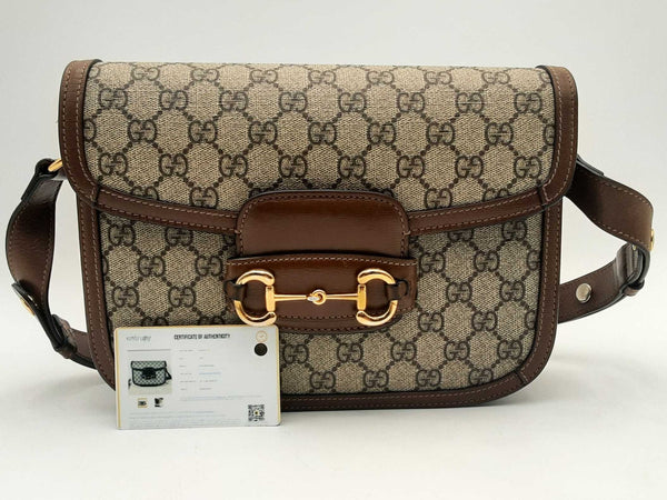 Gucci Horsebit 1955 Beige Shoulder Bag Aa0425pzxsa