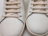 Saint Laurent Paris White Leather Sl/01h High Top Sneakers Size 40 Eb0925lwxde
