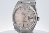 Rolex Oysterquartz 35mm Stainless Steel Watch Eb0526rrxzsa