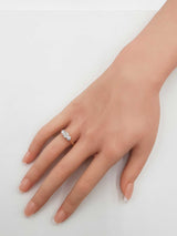1.14 Cttw Diamond 14k Rose Gold Three-stone Ring W/cert 3.2g Sz 6.5 Fw0226lpxzdu