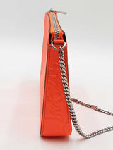 Christian Louboutin Neon Orange Leather Loubila Chain Shoulder Bag Eb1125oxzdu