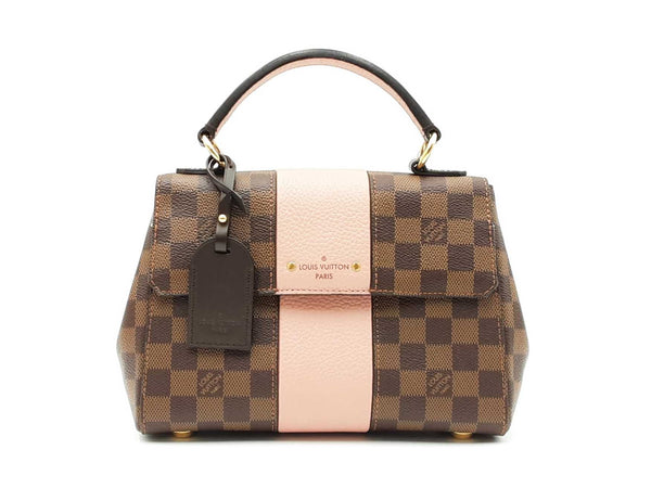 Louis Vuitton Bond Street Handbag In Damier Ebene & Magnolia Pink Fw0825rrxdu