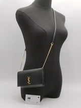 Yves Saint Laurent Cassandre Phone Crossbody Black Aa1026ozxsa