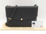 Louis Vuitton Twice Shoulder Bag In Black Monogram Empreinte Leather Fw0426ixzdu