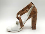 Louis Vuitton Reverse Monogram Matchmake Cross Strap Heels Size 40 Fw1124oorde