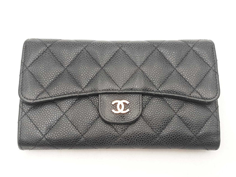 Chanel Classic Black Caviar Long Flap Wallet Sd0425wzxsa