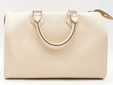 Louis Vuitton Speedy 30 Ivorie Epi Leather White Handbag Aa0126wzxsa