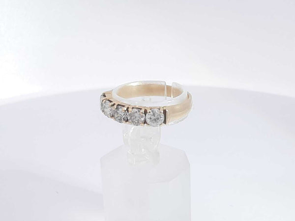 0.65 Cttw Diamond 14k Yellow Gold Wedding Band 2.6 Grams Size 6.5 Aa0525lczsa