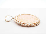 1887 Liberty Head $20 Coin 22k Pendant In 10k Yellow Gold Rope Bezel Setting 45.3 Grams Fw0526lrzxdu