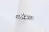 1.12ctw Diamond Ring In 14k White Gold 2.5 Grams Size 6.5 Eb0325lcxzsa