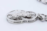 99% Platinum Necklace & 95% Platinum Pendant 73.7 Grams 24 Inch Eb0626wrxzde
