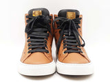 Mcm Classic High Top Sneakers In Visetos Cognac It Size 38 Fw0825crdu