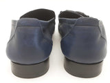 Salvatore Ferragamo Manfredi Gancio Navy Blue Leather Loafers Size 9d Do0525rxde