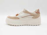 Tory Burch Stage Sneakers In Leather & Suede Us Size 7.5 Fw0326lxzdu