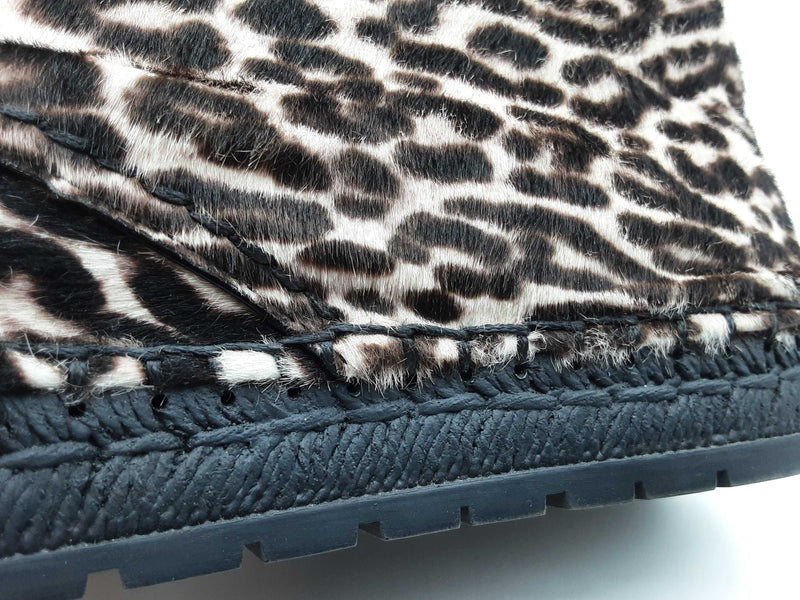 Prada Espadrille Leopard Print Calfhair Ankle Boots Size Eu 38.5 Do0725rxde