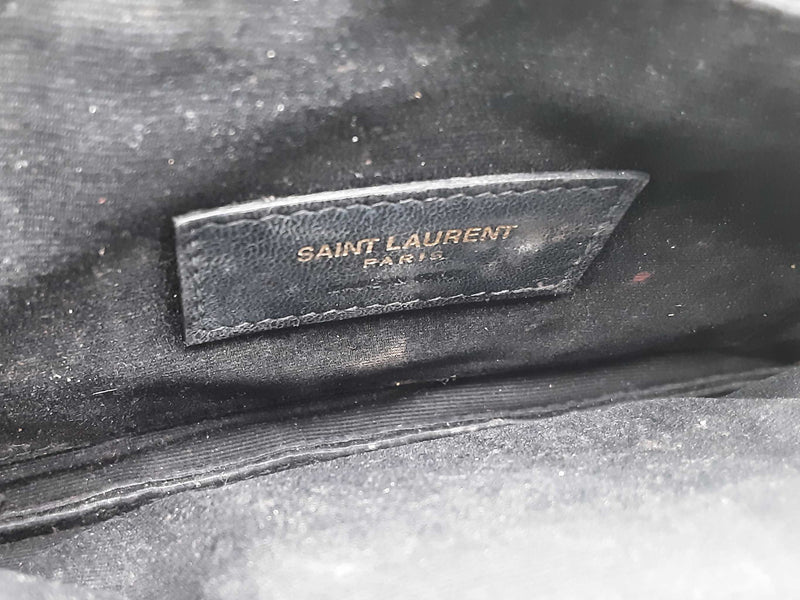 Ysl Saint Laurent Grain De Poudre Monogram Bill Pouch Sd0725ozxsa