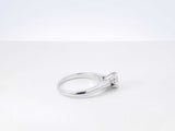 1.02 Cttw Diamond & 14k White Gold Solitaire Engagement Ring 3.9 Grams Size 7.25 Fw0726lcexdu