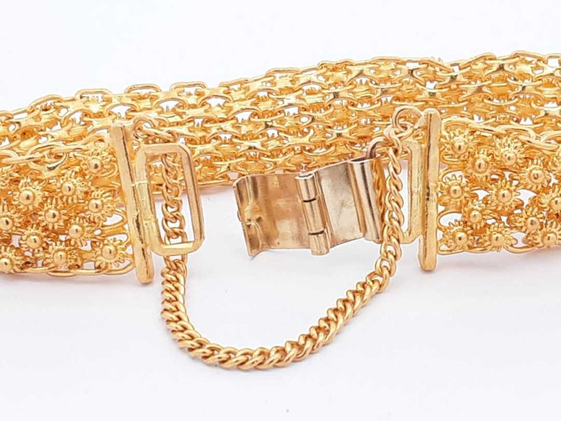 22k Yellow Gold Bracelet 42.1 Grams 6 Inch Eb1024oxxzsa