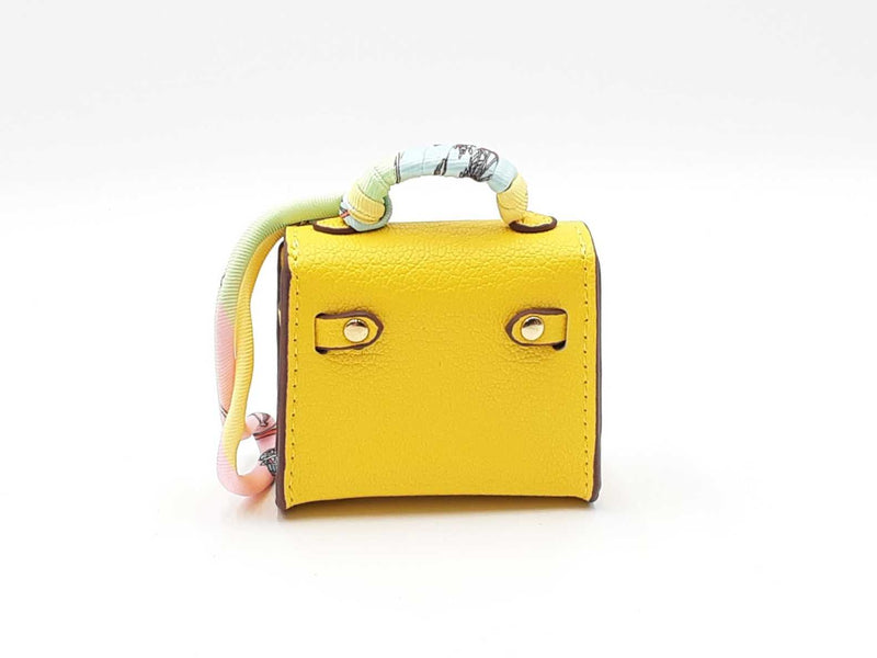 Mini Plaything Bag Charm In Yellow Fw0725cdu