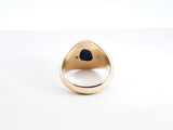 Star Sapphire & 10k Yellow Gold Signet Ring 10.9 Grams Size 8.25 Fw0426wcrdu
