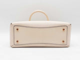 Coach Mini Lillie Carryall Handbag In Ivory Crossgrain Leather Fw0125oxdu