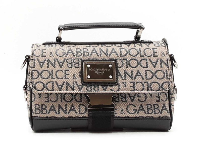 Dolce & Gabbana Logo Print Jacquard Crossbody Bag Fw0225rxzdu