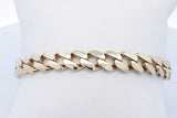 10k Yellow Gold Cuban Link Bracelet 12.4 Grams 9 Inch Eb0526ixzde