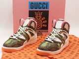 Gucci Supreme Interlocking Pineapple Basket Sneakers Beige Size 8.5 Aa1225ozxsa