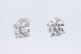 4.34cttw Lab Grown Diamond Stud Earrings In 14k White Gold 2.5 Grams Eb0526rrxdu
