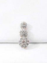 0.68 Cttw Diamond & 10k White Gold Journey Pendant 0.7 Grams Fw0826lwzdu
