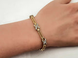 1.60ctw Diamonds 14k Tricolor Gold 14k 15.1 Grams Bracelet 6 Inch Sd0425czxsa