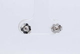 0.1cttw Princess Cut Diamond Stud Earrings In 14k White Gold 0.6 Grams Eb0626rxdu