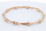 Tiffany & Co. 18k Yellow Gold Bamboo Bangle Bracelet 32.5 Grams Eb0726prxzde