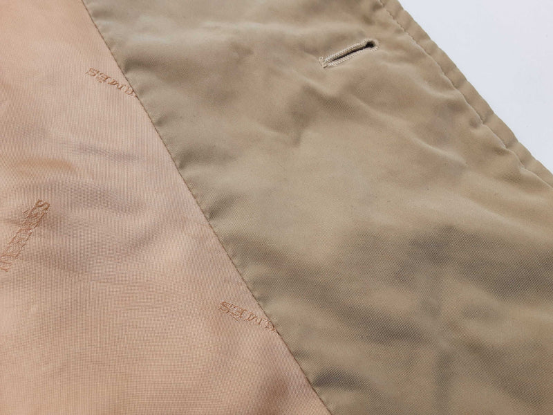Hermes Khaki Tan Quilted Trench Coat Size 56 Do0625rxzde