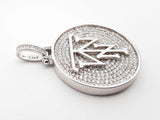 Diamond & 10k Gold "Twn" Pendant Necklace 35.4 Grams 24.5 Inch Fw0526lrxzd7