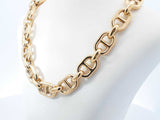 18k Yellow Gold Mariner Link Chain Necklace  20.5 Grams 16 Inch Fw0926lizxdu