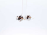 2.0 Cttw Diamond & 18k White Gold Stud Earrings 5 Grams Fw1124lrxdu