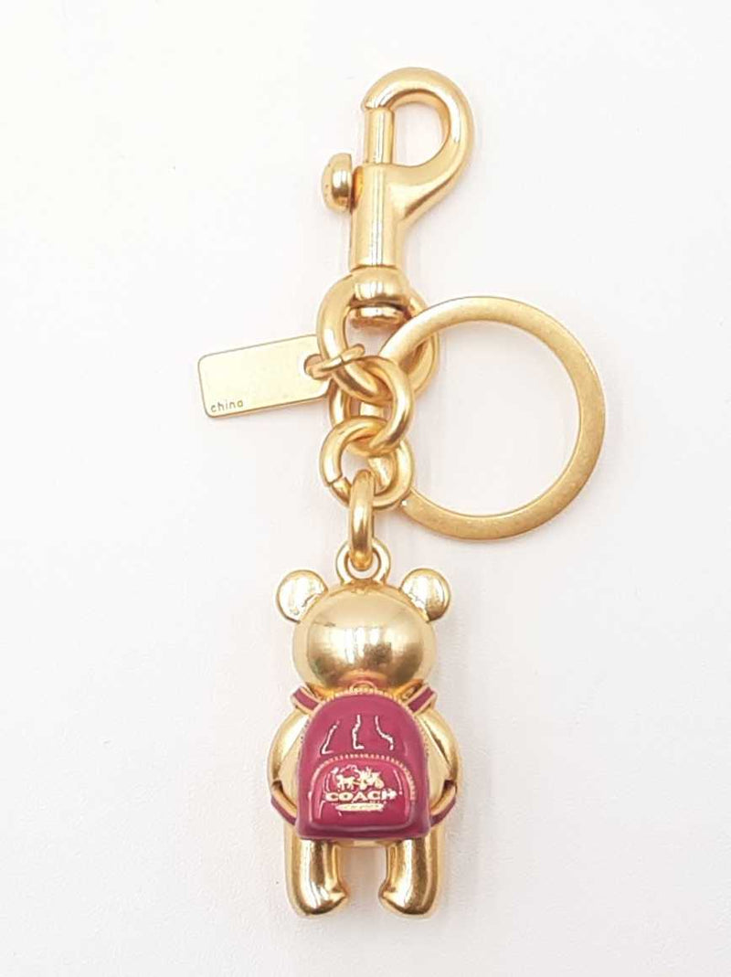 Coach Back To School Bear Key Holder Bag Charm Fw0725rxdu