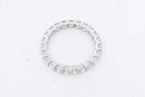 1.38cttw Lab Grown Diamond Eternity Band 14k White Gold 1.4g Size 6 Eb0826pxzsa