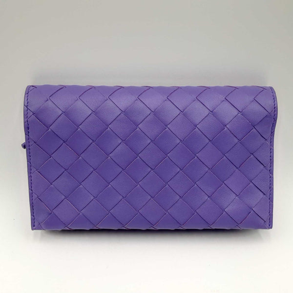 Bottega Veneta Leather Cross Body Camera Purple Shoulder Bag Hs0223lirxsa