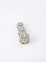 0.68 Cttw Diamond & 10k White Gold Journey Pendant 0.7 Grams Fw0826lwzdu