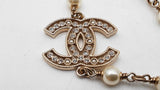 Chanel Long Pearl Sautoir Necklace Crystal Inlaid Cc Logos 63 In Sd0526czxdu