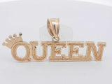 10k Yellow Gold 6 Grams Queen Pendant Aa1125lpzsa