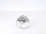 0.38 Cttw Diamond & 12k White Gold Cocktail Ring 4 Grams Size 7.5 Fw0826oirdu