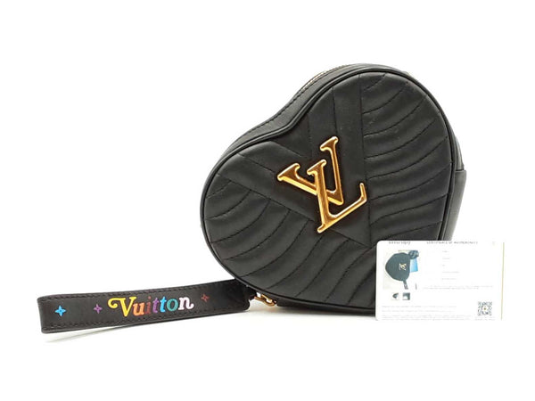 Louis Vuitton New Wave Heart Bag In Black Quilted Leather Fw0725crzdu