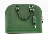 Louis Vuitton Epi Green Leather Alma Pm Handbag Sd1025wrzde
