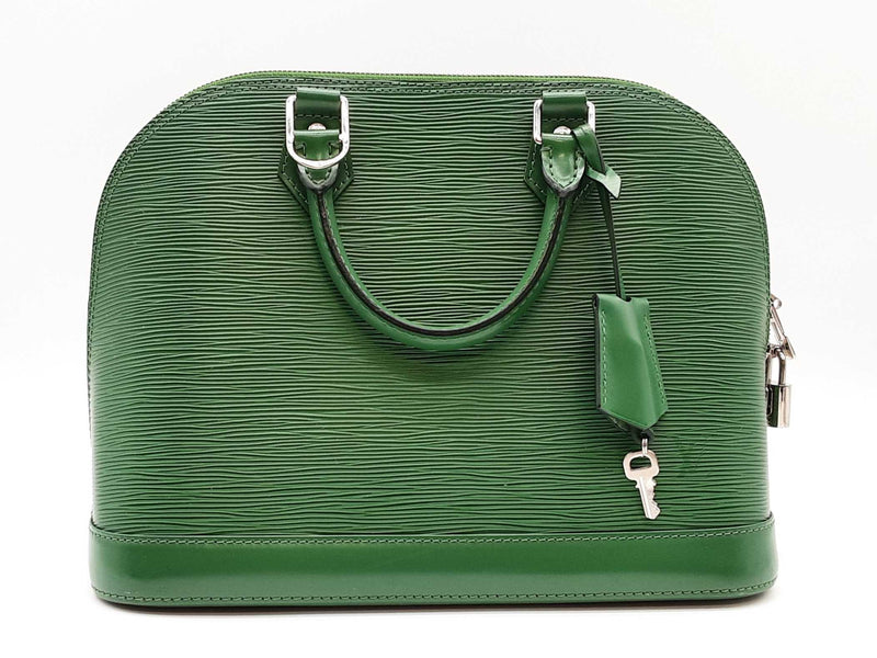 Louis Vuitton Epi Green Leather Alma Pm Handbag Sd1025wrzde