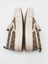 Gucci Slip-on Platform Sneakers In Gg Supreme Canvas Size 9 Fw0926lrzdu